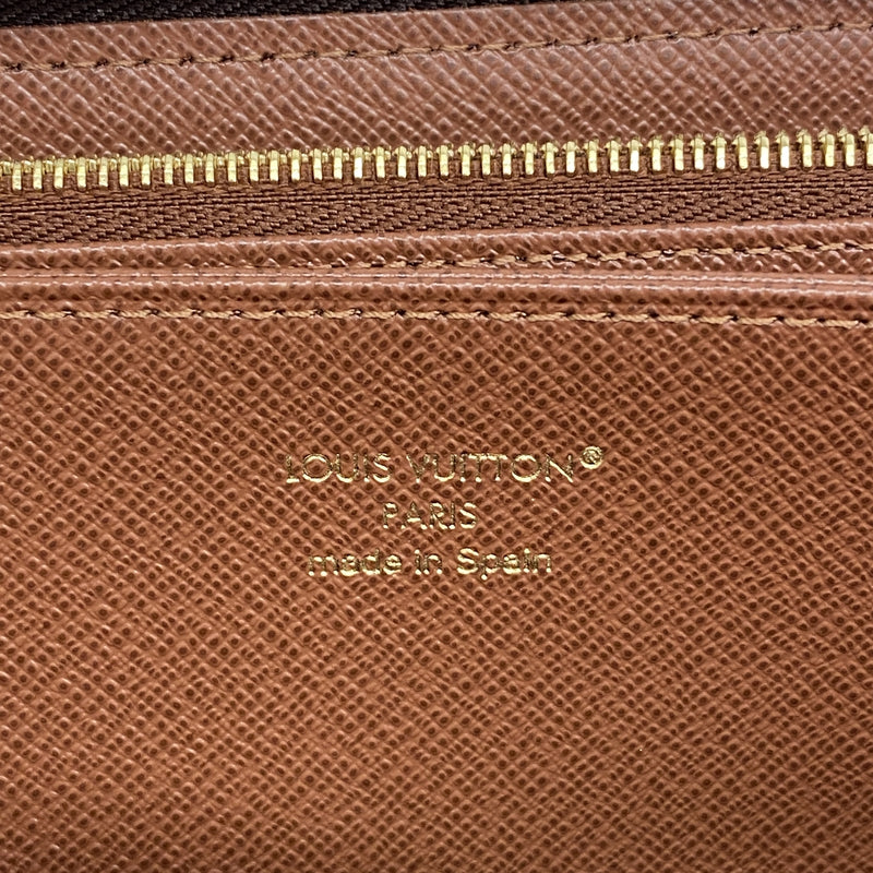 【6ic4470】ルイヴィトン 長財布 モノグラム ジッピーウォレット M42616 ブラウン【中古】メンズ レディース ユニセックス