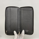 【6ic4471】ルイヴィトン 長財布 ダミエ・グラフィット ジッピーウォレットヴェルティカル N63095 ブラック【中古】メンズ