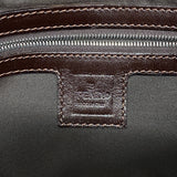 【6ic4475】フェンディ ハンドバッグ ズッカ マンマバケット ナイロンキャンバス ブラウン シルバー金具【中古】レディース