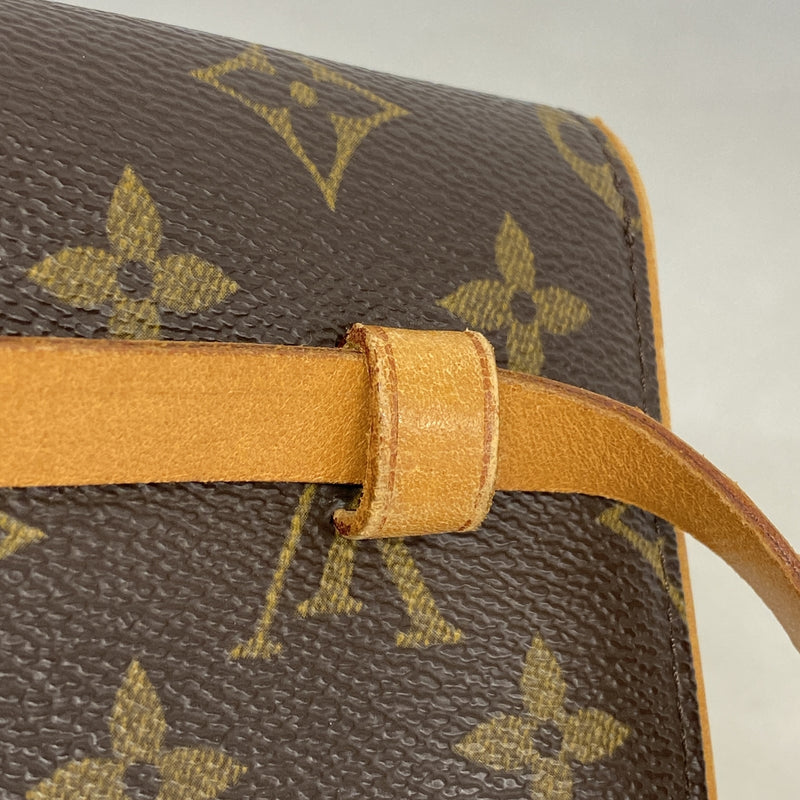 【6ic4482】ルイヴィトン ウエストバッグ モノグラム ポシェットフロランティーヌ M51855 ブラウン【中古】レディース