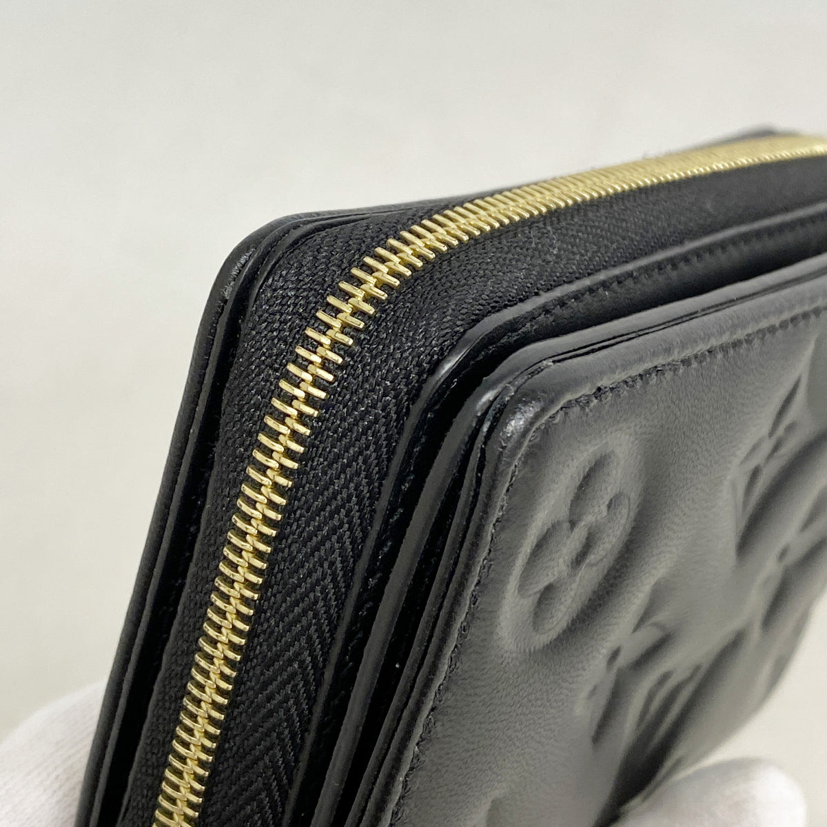 【6ic4513】ルイヴィトン 財布 モノグラム ポルトフォイユルー M81599 ノワール【中古】レディース