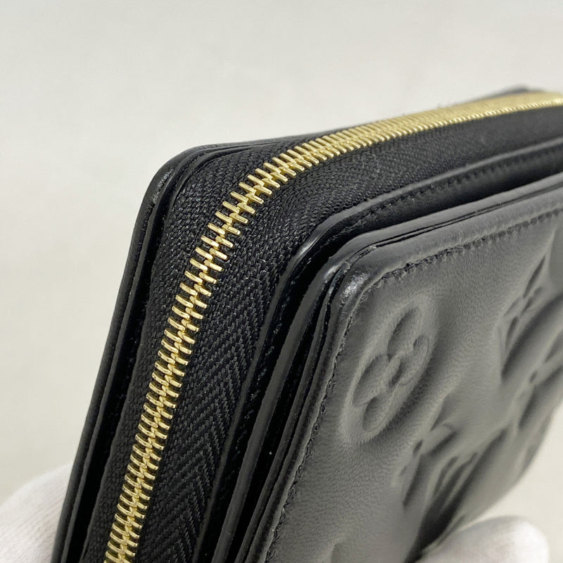 【6ic4513】ルイヴィトン 財布 モノグラム ポルトフォイユルー M81599 ノワール【中古】レディース