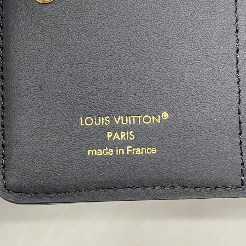 【6ic4513】ルイヴィトン 財布 モノグラム ポルトフォイユルー M81599 ノワール【中古】レディース