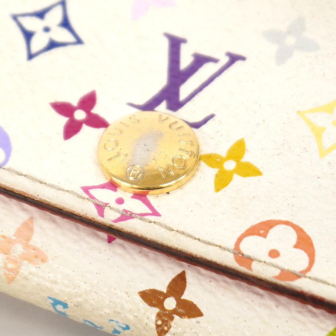 【6ic4580】ルイヴィトン キーケース モノグラム・マルチカラー ミュルティクレ4 M93731 ブロン リッチ【中古】レディース