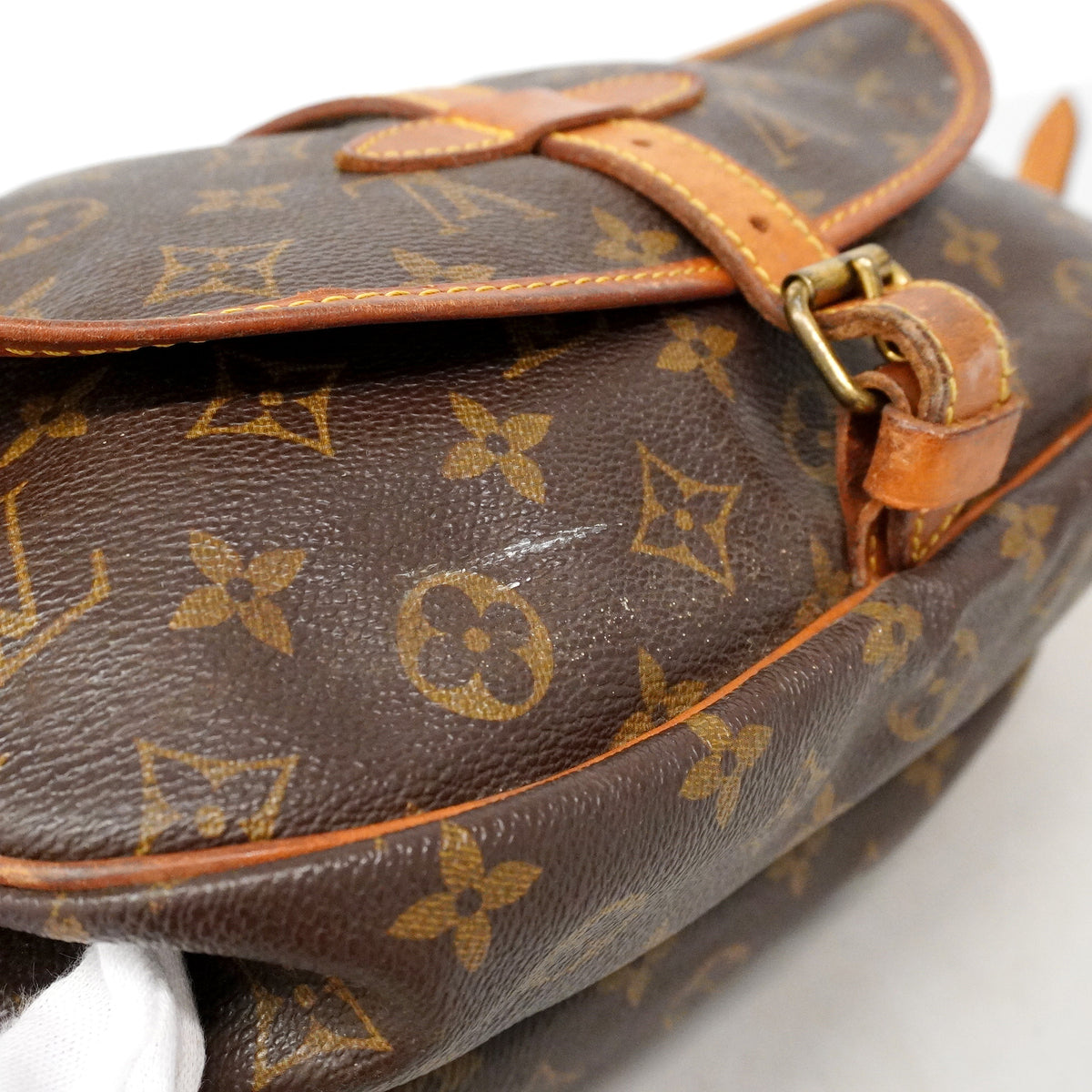 【6ic4585】ルイヴィトン ショルダーバッグ モノグラム ソミュール30 M42256 ブラウン【中古】レディース