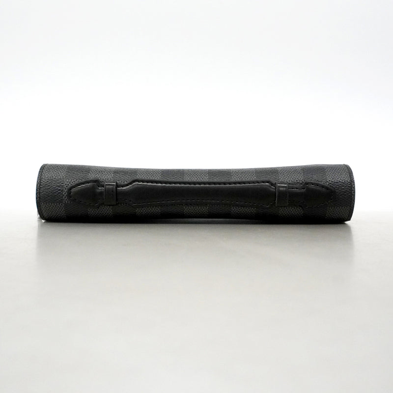 【6ic4589】ルイヴィトン 長財布 ダミエ・グラフィット ジッピーXL N41503 ブラック【中古】メンズ