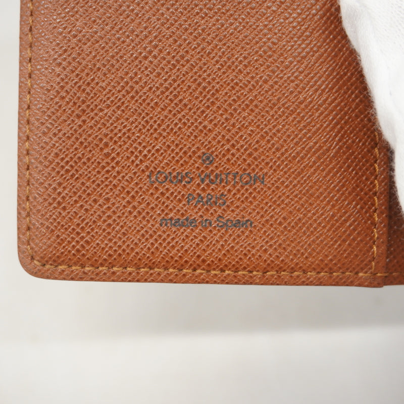 【6ic4619】ルイヴィトン 手帳カバー モノグラム アジェンダPM R20005 ブラウン【中古】メンズ レディース ユニセックス