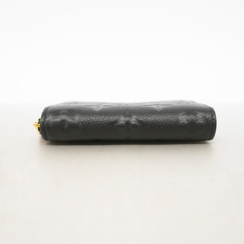 【6ic4620】ルイヴィトン コインケース モノグラム・アンプラント ジッピーコインパース M60574 ノワール【中古】レディース