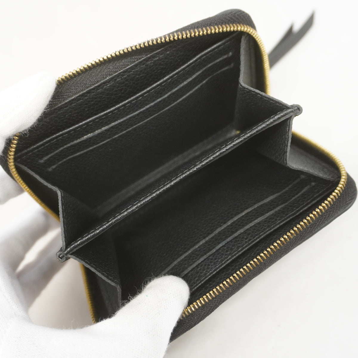 【6ic4620】ルイヴィトン コインケース モノグラム・アンプラント ジッピーコインパース M60574 ノワール【中古】レディース