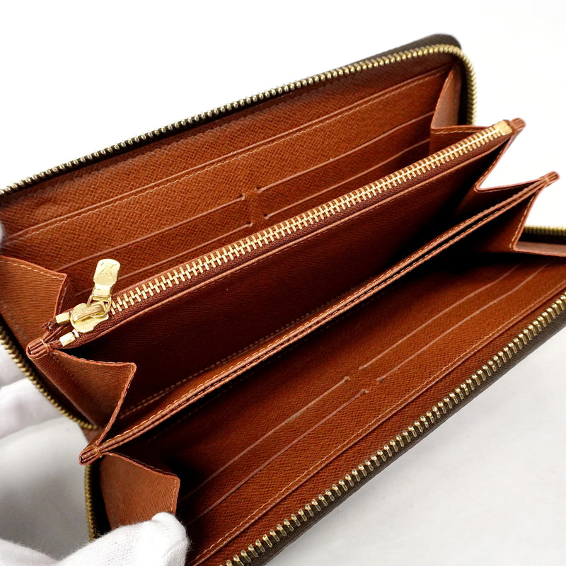 【6ic4635】ルイヴィトン 長財布 モノグラム ジッピーウォレット M60017 ブラウン【中古】メンズ レディース ユニセックス