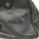 【6ic4638】シャネル ボストンバッグ キャビアスキン ブラック ゴールド金具【中古】レディース
