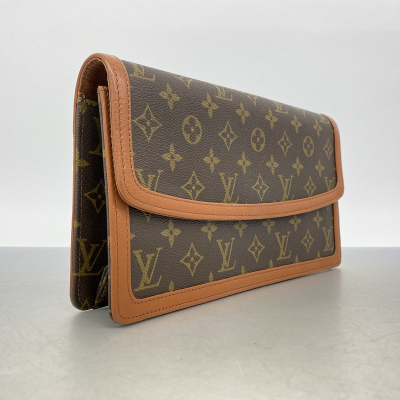【6ic4648】ルイヴィトン クラッチバッグ モノグラム ポシェットダムGM M51810 ブラウン【中古】メンズ