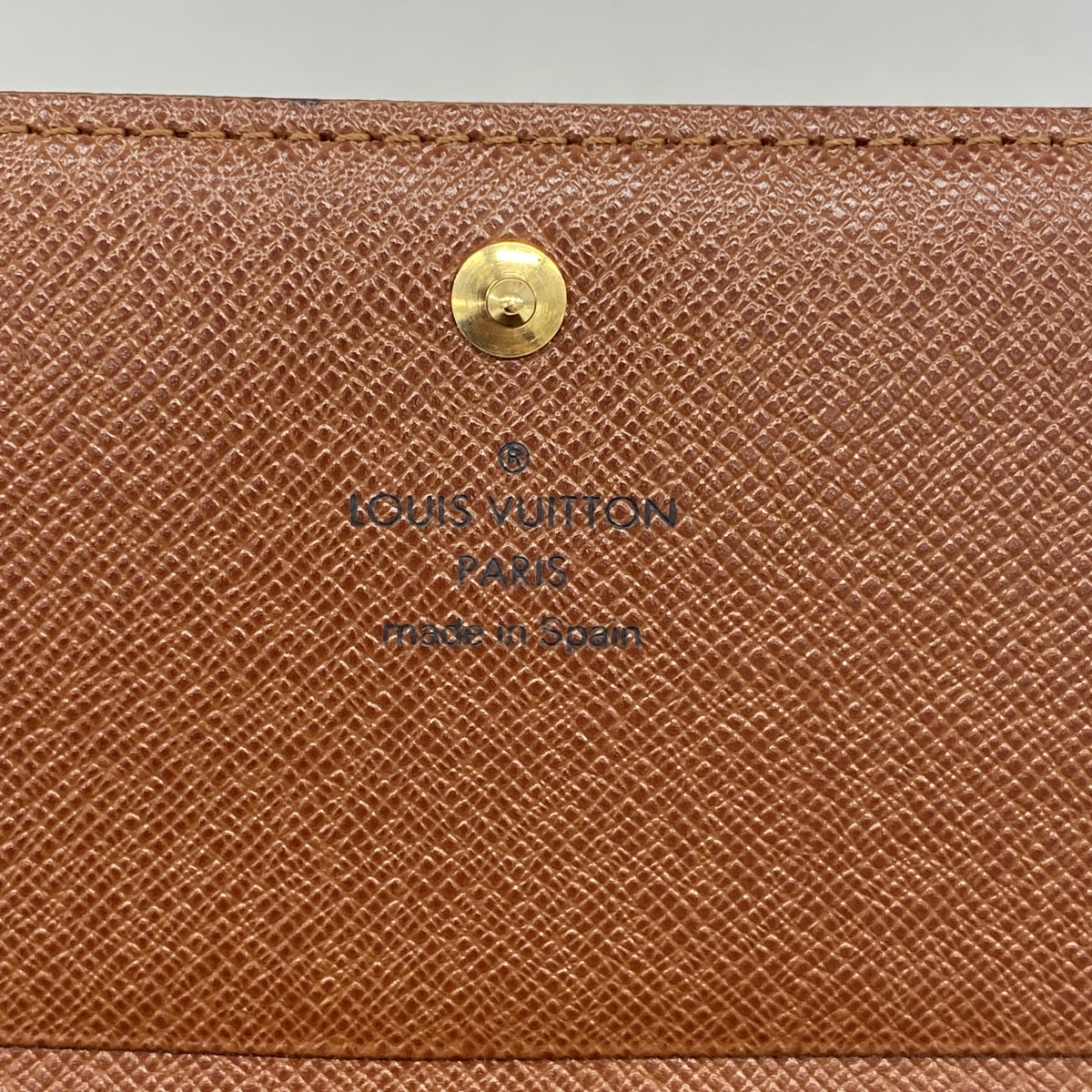 【6ic4650】ルイヴィトン 財布 モノグラム ポルトフォイユトレゾール M61736 ブラウン【中古】レディース