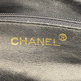 【6ic4652】シャネル ショルダーバッグ マトラッセ フリンジショルダー ラムスキン ブラック ゴールド金具【中古】レディース