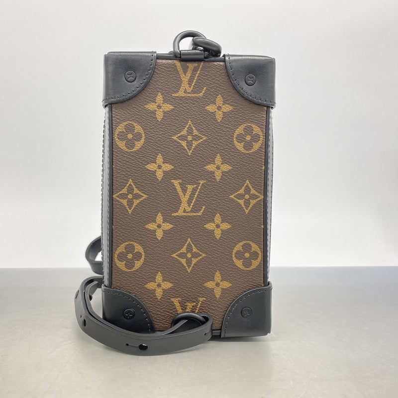 【6ic4659】ルイヴィトン ショルダーバッグ モノグラム･LVフレンズ ソフトトランクフォーンボックス M80144 ブラウン【中古】メンズ
