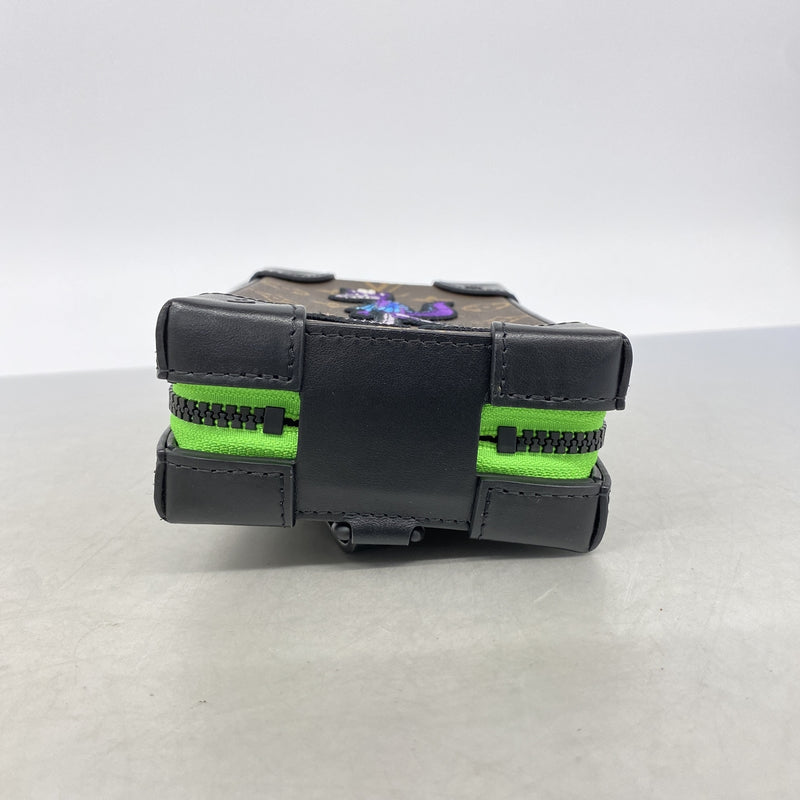 【6ic4659】ルイヴィトン ショルダーバッグ モノグラム･LVフレンズ ソフトトランクフォーンボックス M80144 ブラウン【中古】メンズ