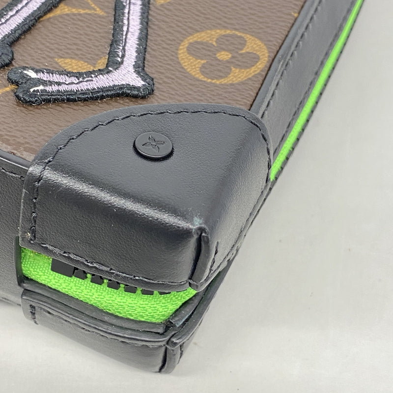 【6ic4659】ルイヴィトン ショルダーバッグ モノグラム･LVフレンズ ソフトトランクフォーンボックス M80144 ブラウン【中古】メンズ