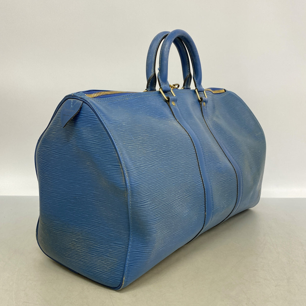 【6ic4662】ルイヴィトン ボストンバッグ エピ キーポル45 M42975 トレドブルー【中古】メンズ レディース ユニセックス