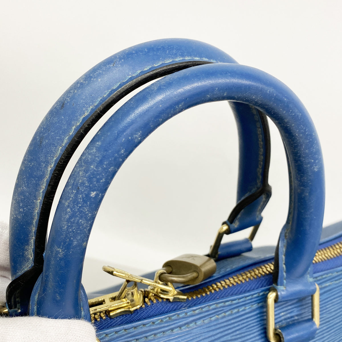 【6ic4662】ルイヴィトン ボストンバッグ エピ キーポル45 M42975 トレドブルー【中古】メンズ レディース ユニセックス
