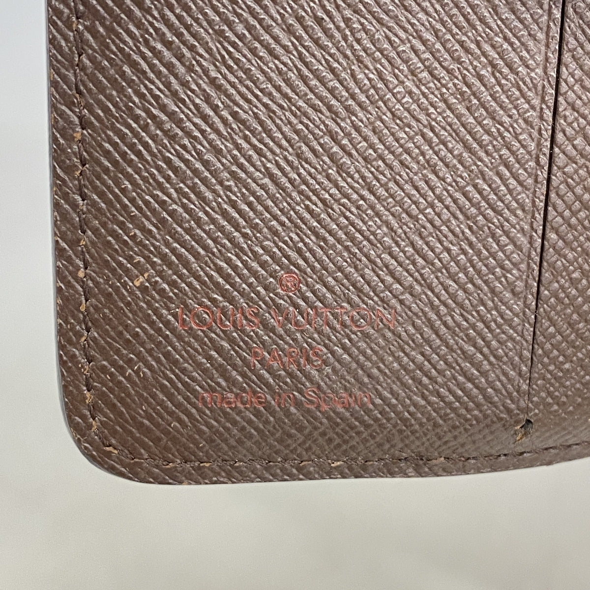 【6ic4667】ルイヴィトン 財布 ダミエ コンパクトジップ N61668 エベヌ【中古】レディース