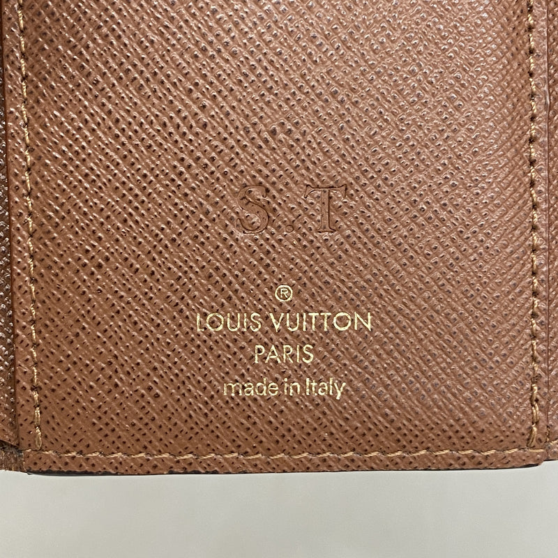 【6ic4668】ルイヴィトン 三つ折り財布 モノグラム ポルトフォイユヴィクトリーヌ M62472 ブラウン【中古】レディース