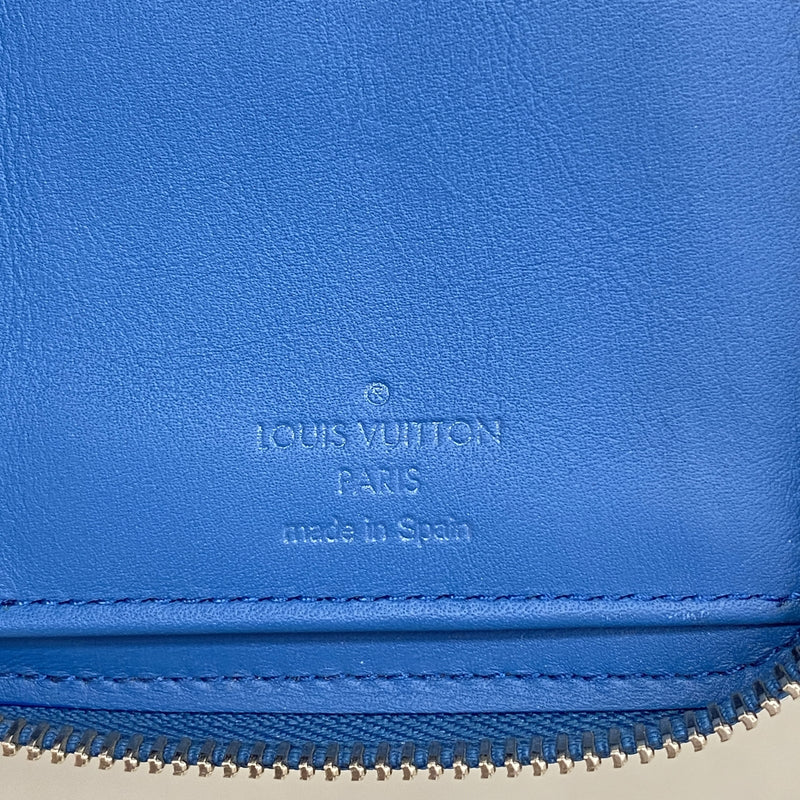 【6ic4670】ルイヴィトン 長財布 トリヨン ジッピーウォレットヴェルティカル M58411 ブルー【中古】メンズ