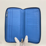 【6ic4670】ルイヴィトン 長財布 トリヨン ジッピーウォレットヴェルティカル M58411 ブルー【中古】メンズ