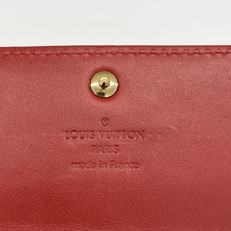 【6ic4677】ルイヴィトン 長財布 ヴェルニ ポルトフォイユサラ M93530 ポムダムール【中古】レディース