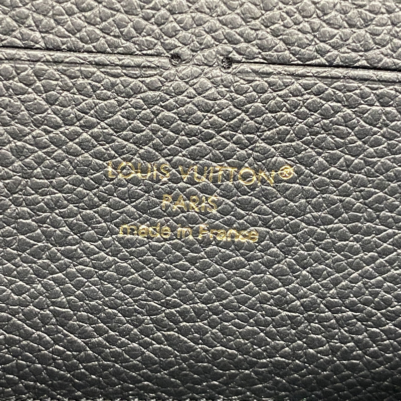 【6ic4699】ルイヴィトン 長財布 モノグラム・アンプラント ポルトフォイユクレマンス M60171 ノワール【中古】レディース