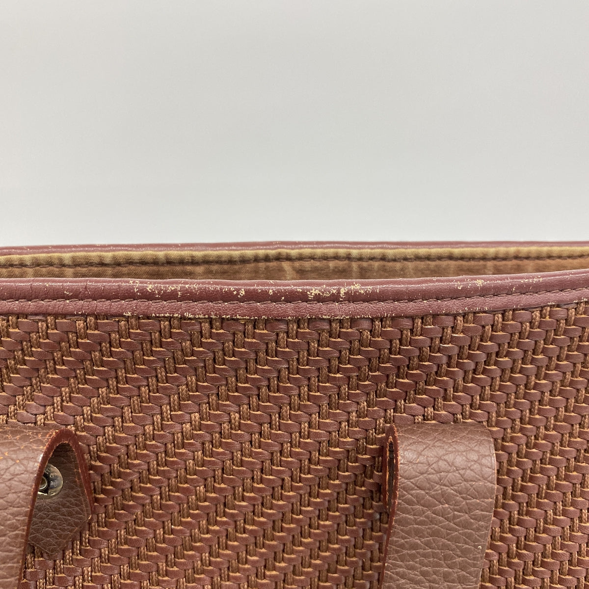 【6ic4703】エルメス トートバッグ アメダバディアゴ レザー ブラウン シルバー金具【中古】レディース