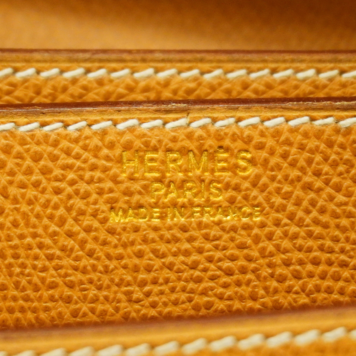 【6ic4720】エルメス ブリーフケース サックアデペッシュ クシュベル ゴールド ゴールド金具 〇T刻印【中古】レディース