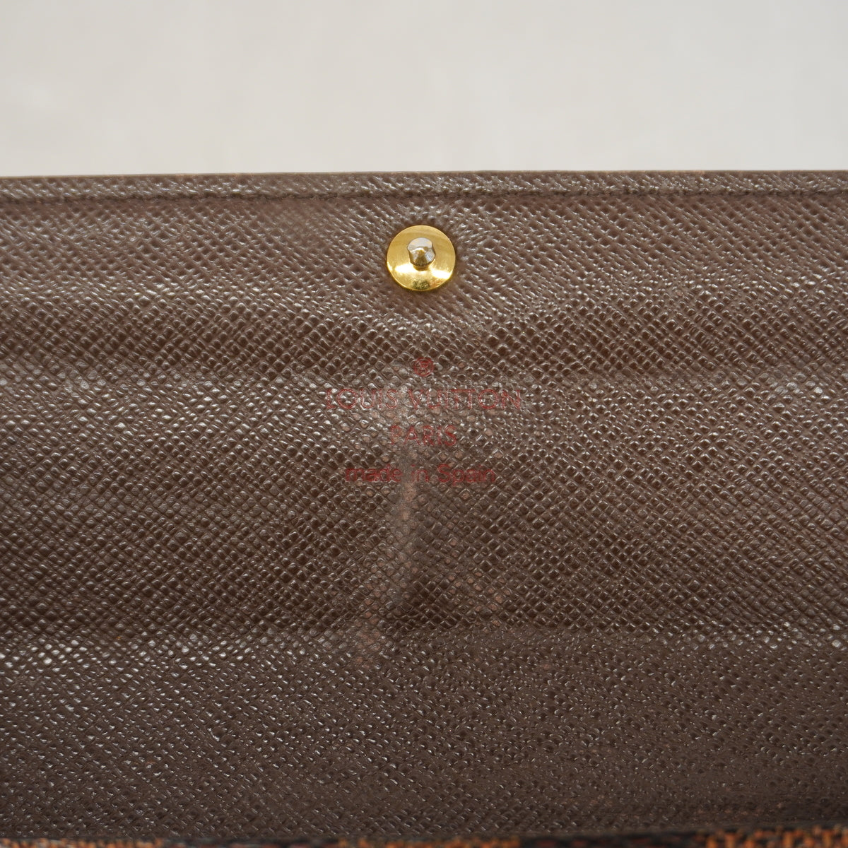 【6ic4760】ルイヴィトン 長財布 ダミエ ポルトフォイユサラ N61734 エベヌ【中古】レディース