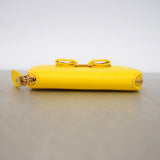 【6ic4765】サルヴァトーレフェラガモ コインケース ヴァラ レザー イエロー ゴールド金具【中古】レディース