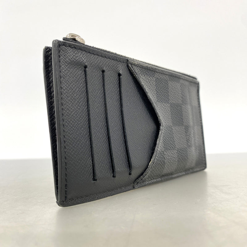【6ic4774】ルイヴィトン コインケース ダミエ・グラフィット コインカードホルダー N64038 ブラック グレー【中古】メンズ