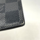 【6ic4774】ルイヴィトン コインケース ダミエ・グラフィット コインカードホルダー N64038 ブラック グレー【中古】メンズ