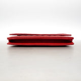 【6id4794】シャネル ショルダーウォレット マトラッセ チェーンショルダー キャビアスキン レッド シルバー金具【中古】レディース