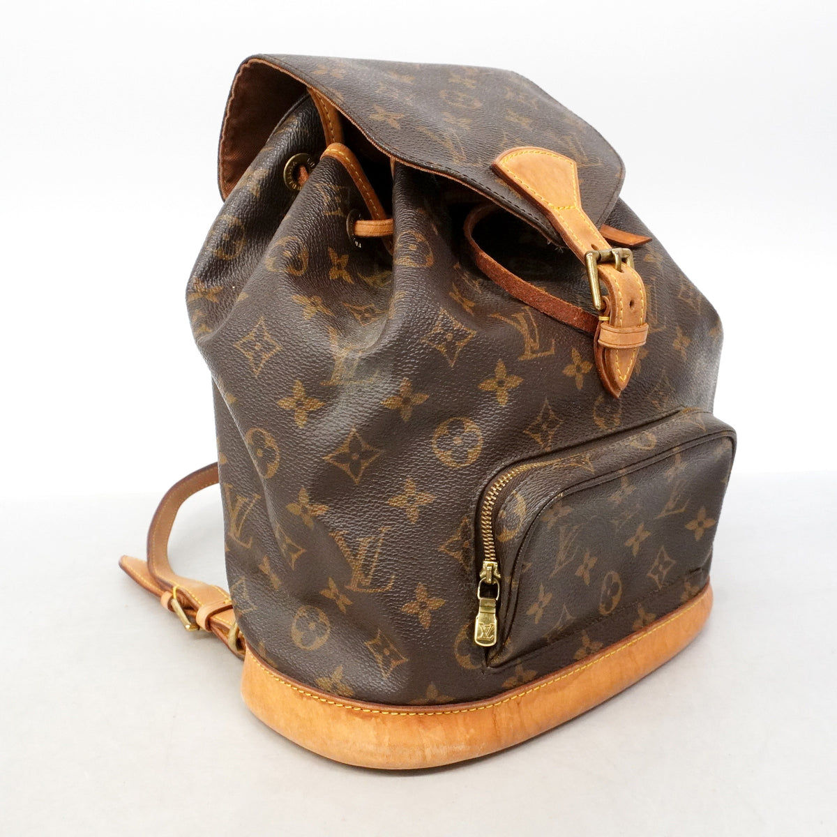 【6id4799】ルイヴィトン リュック・デイパック モノグラム モンスリMM M51136 ブラウン【中古】レディース