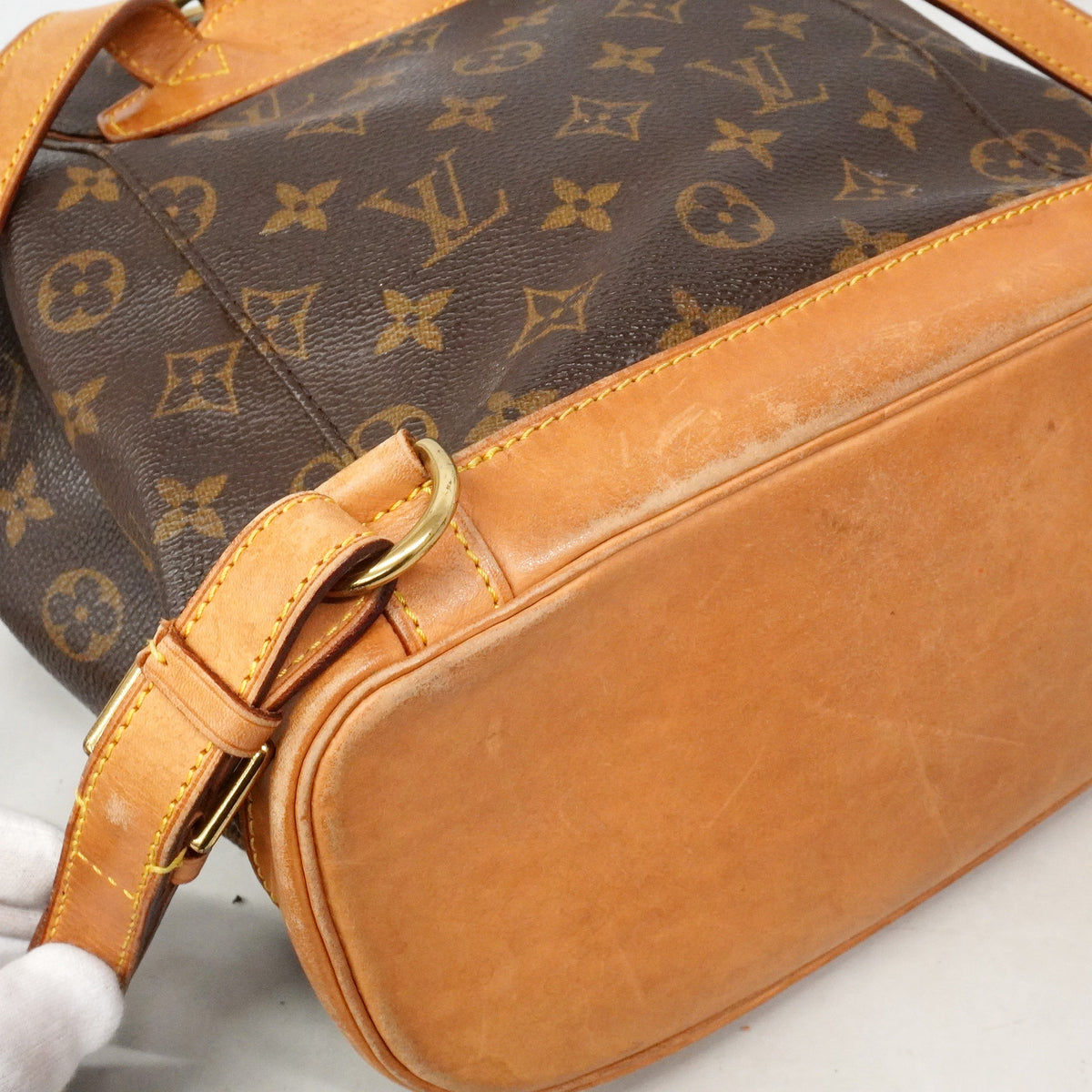 【6id4799】ルイヴィトン リュック・デイパック モノグラム モンスリMM M51136 ブラウン【中古】レディース