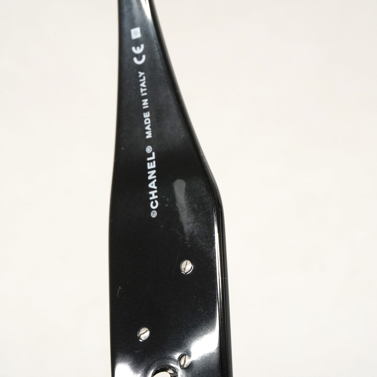 【6id4810】シャネル サングラス カメリア 5113 プラスチック ブラック シルバー金具【中古】レディース