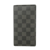 【6id4835】ルイヴィトン 手帳カバー ダミエ・グラフィット アジェンダポッシュ R20975 ブラック グレー【中古】メンズ