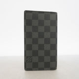 【6id4835】ルイヴィトン 手帳カバー ダミエ・グラフィット アジェンダポッシュ R20975 ブラック グレー【中古】メンズ