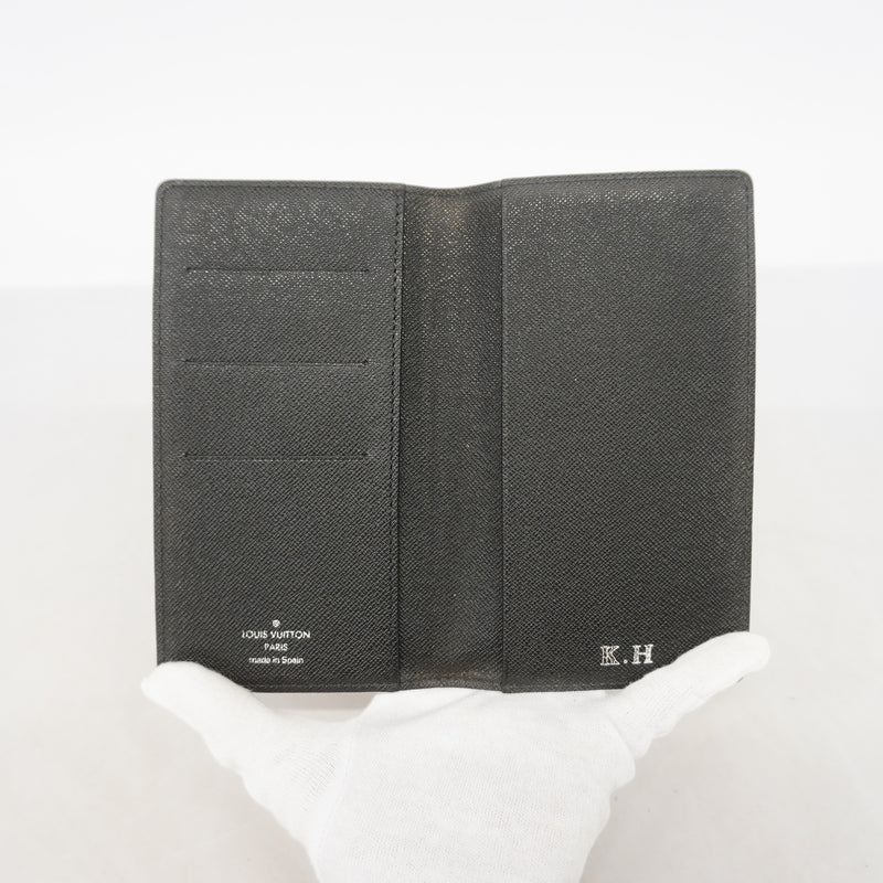 【6id4835】ルイヴィトン 手帳カバー ダミエ・グラフィット アジェンダポッシュ R20975 ブラック グレー【中古】メンズ