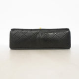 【6id4837】シャネル ショルダーバッグ マトラッセ チェーンショルダー ラムスキン ブラック ゴールド金具【中古】レディース