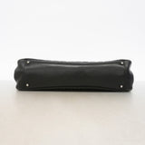 【6id4838】シャネル ショルダーバッグ チェーンショルダー ラムスキン ブラック シルバー金具【中古】レディース
