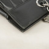 【6id4838】シャネル ショルダーバッグ チェーンショルダー ラムスキン ブラック シルバー金具【中古】レディース