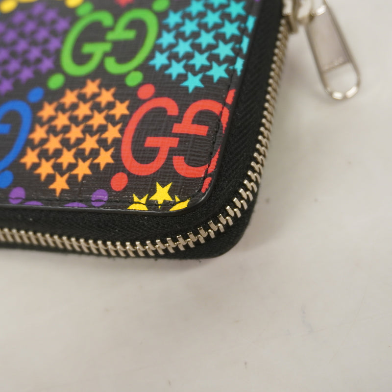 【6id4841】グッチ コインケース GGサイケデリック 601095 PVC マルチカラー シルバー金具【中古】メンズ レディース ユニセックス