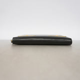 【6id4844】フェンディ 長財布 モンスター レザー ブラック ゴールド金具【中古】レディース