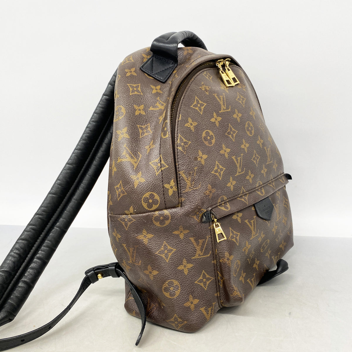【6id4864】ルイヴィトン リュック・デイパック モノグラム パームスプリングスバックパックMM M44874 ブラウン【中古】レディース