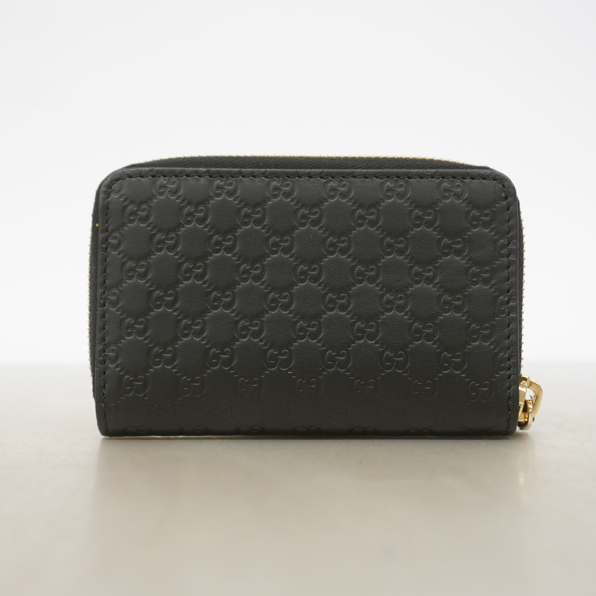 ★在庫処分★最終価格★SALE【6id4871】グッチ コインケース グッチシマ 544249 レザー ブラック シャンパンゴールド金具【中古】レディース
