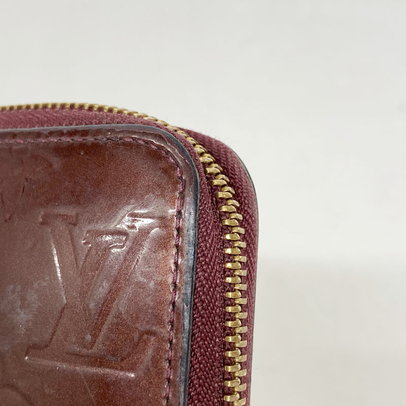【6id4933】ルイヴィトン 長財布 ヴェルニ ジッピーウォレット M91536 ルージュフォーヴィスト【中古】レディース